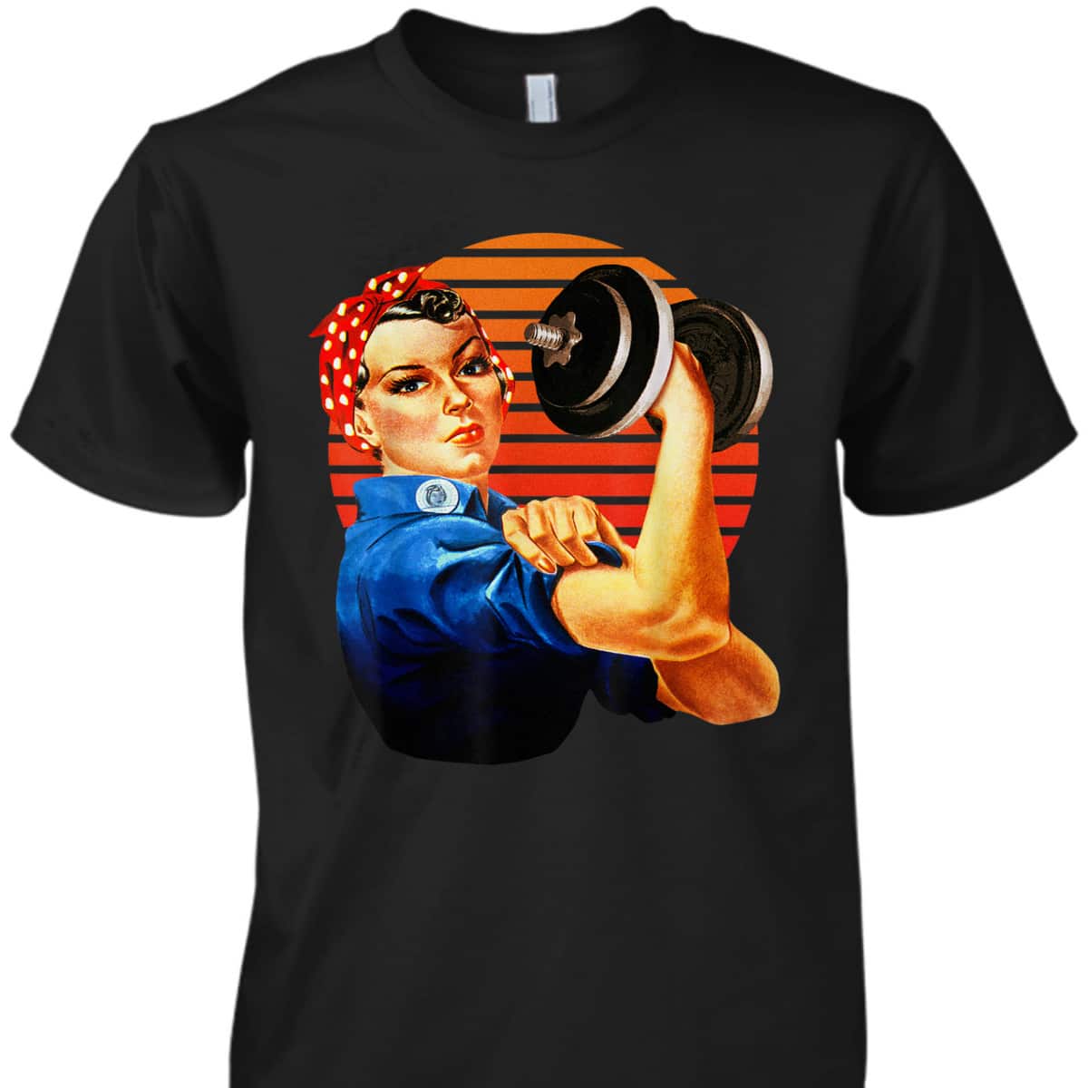 We Can Do It Rosie The Riveter Fun Fitness Workout Lifting T-Shirt