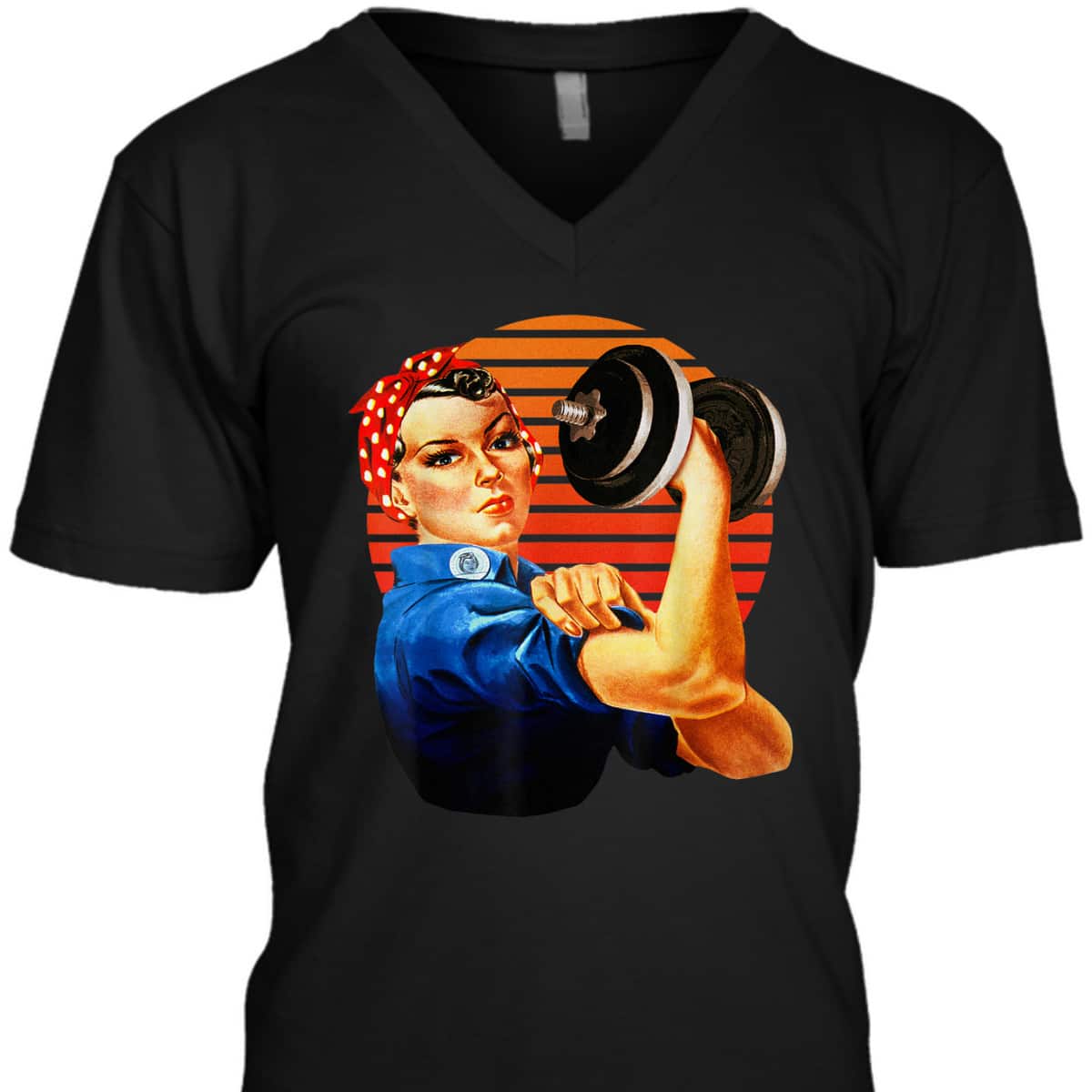 We Can Do It Rosie The Riveter Fun Fitness Workout Lifting T-Shirt We Can Do It Rosie The Riveter Fun Fitness Workout Lifting T-Shirt