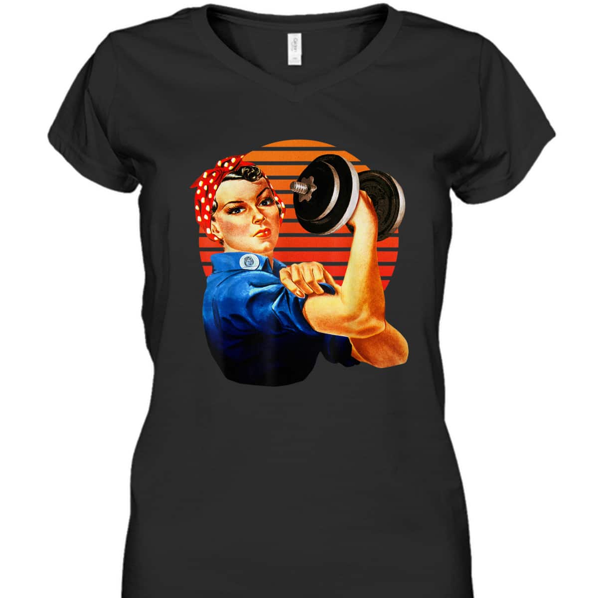 We Can Do It Rosie The Riveter Fun Fitness Workout Lifting T-Shirt