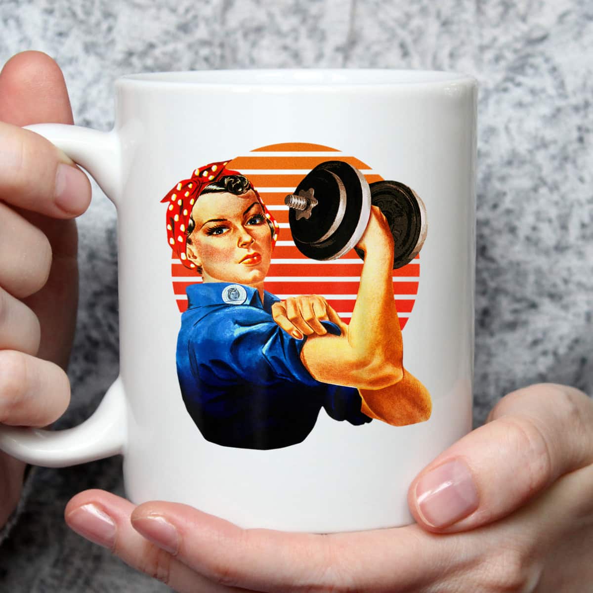 We Can Do It Rosie The Riveter Fun Fitness Workout Lifting T-Shirt We Can Do It Rosie The Riveter Fun Fitness Workout Lifting T-Shirt