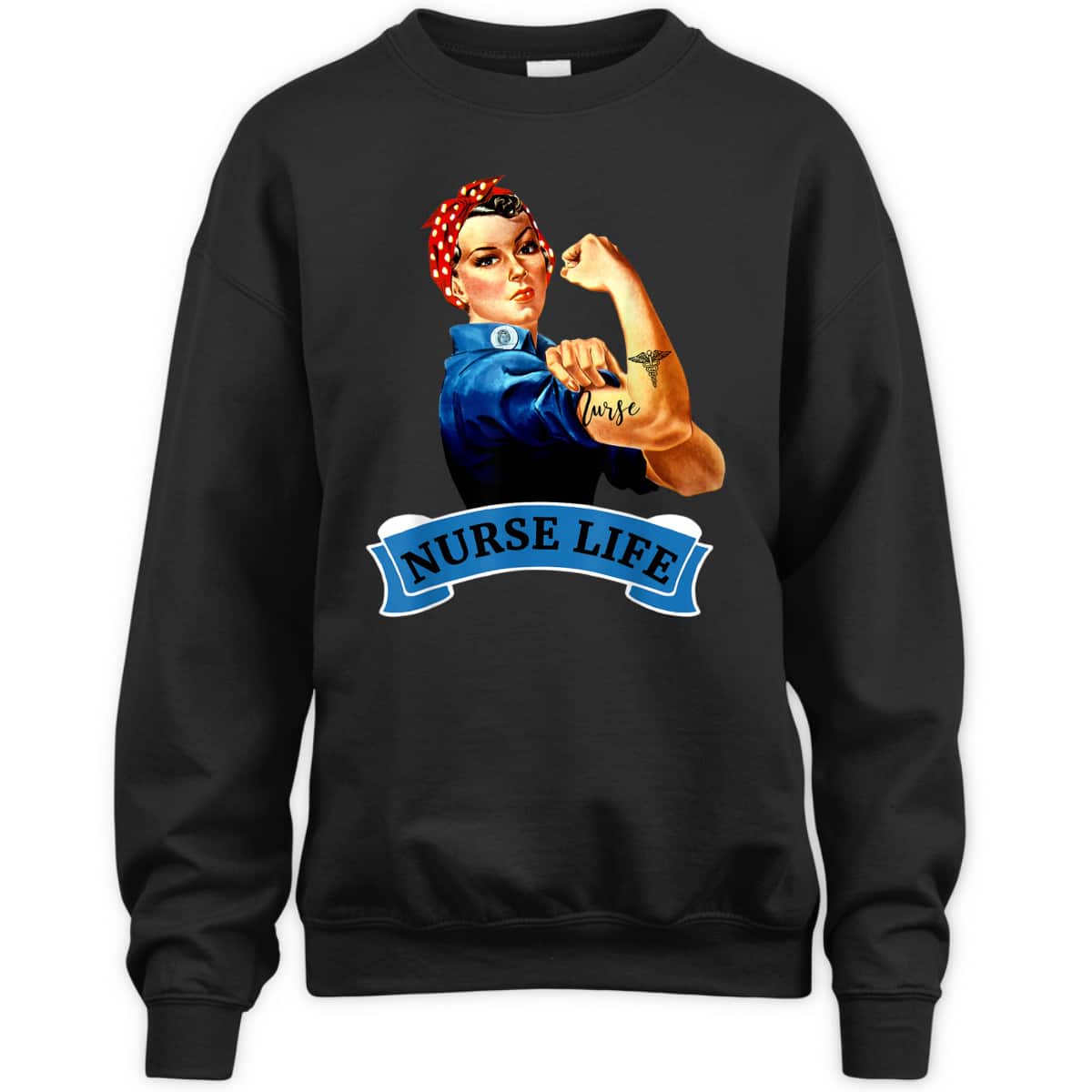 Rosie The Riveter Vintage Retro Nurse Life RN T-Shirt