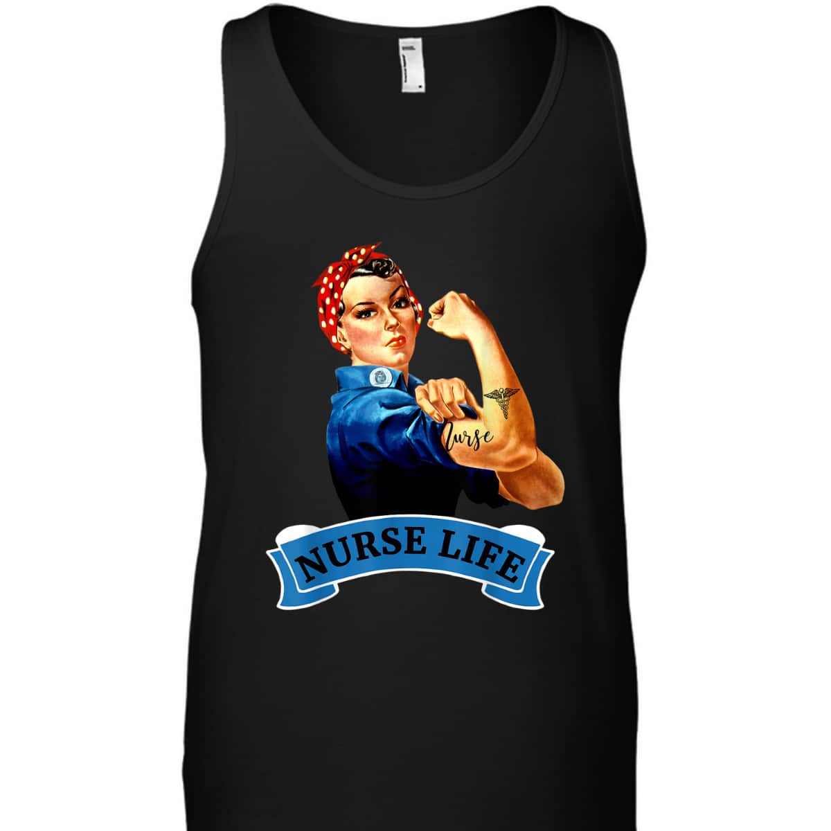 Rosie The Riveter Vintage Retro Nurse Life RN T-Shirt