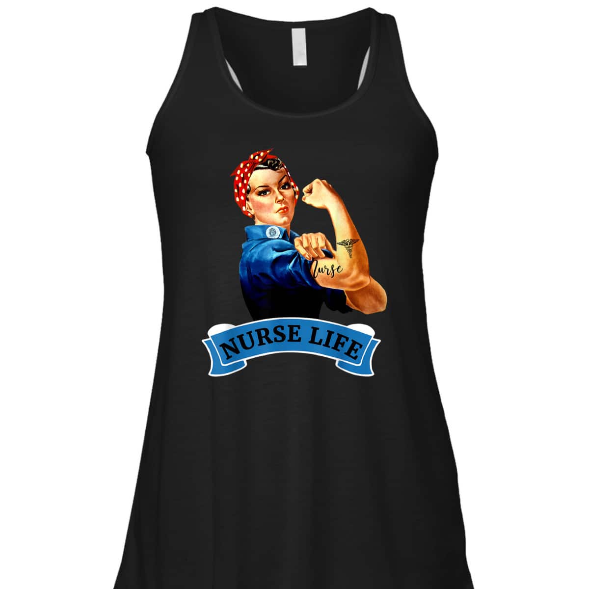 Rosie The Riveter Vintage Retro Nurse Life RN T-Shirt Rosie The Riveter Vintage Retro Nurse Life RN T-Shirt