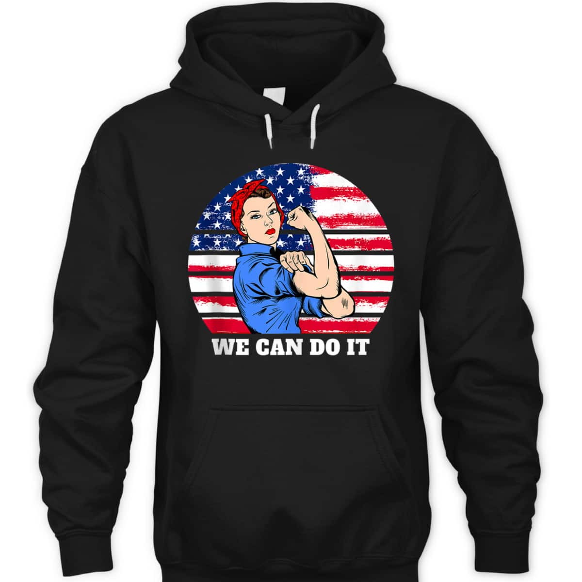 Feminist Rosie The Riveter Patriotic USA Flag 4th Of July T-Shirt Feminist Rosie The Riveter Patriotic USA Flag 4th Of July T-Shirt