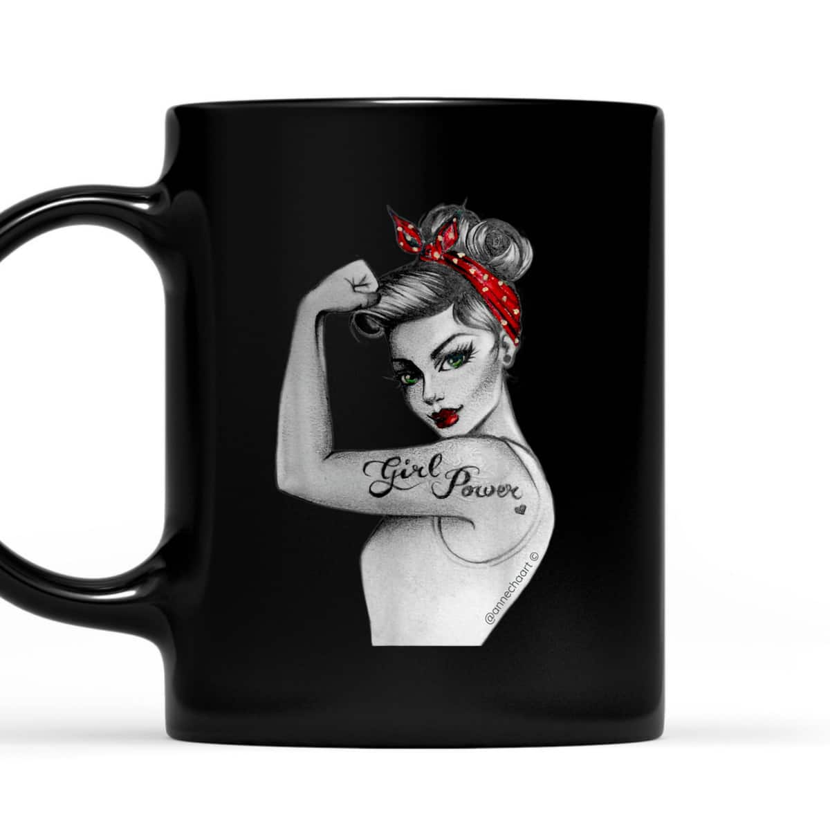 Pin Up Feminist Retro Girl Power Modern Rosie The Riveter T-Shirt Pin Up Feminist Retro Girl Power Modern Rosie The Riveter T-Shirt