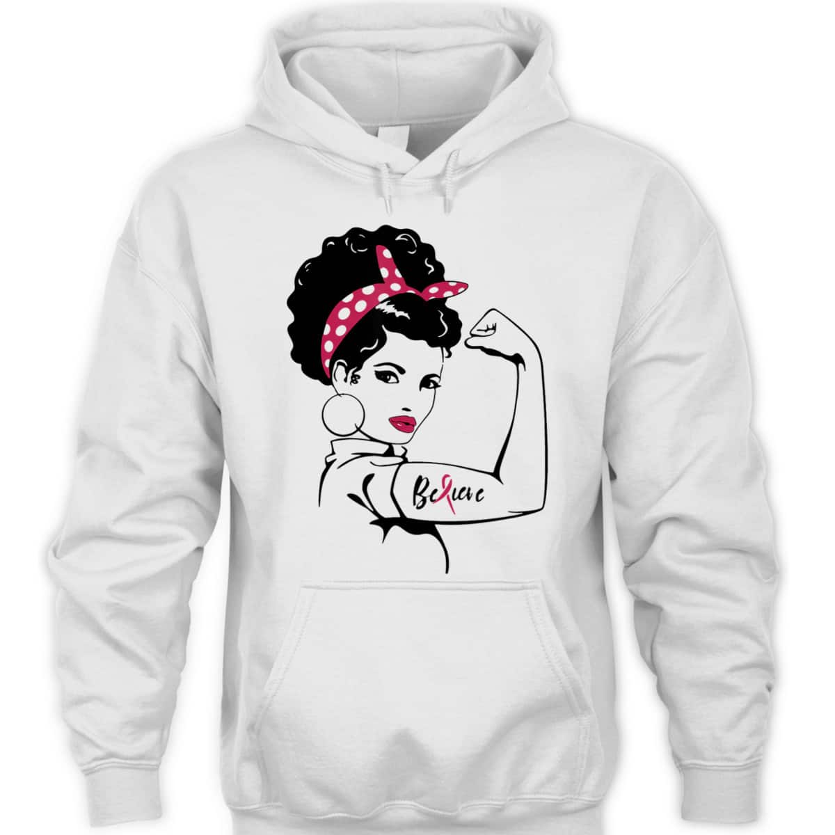 Rosie The Riveter - Breast Cancer Awareness T-Shirt Rosie The Riveter - Breast Cancer Awareness T-Shirt