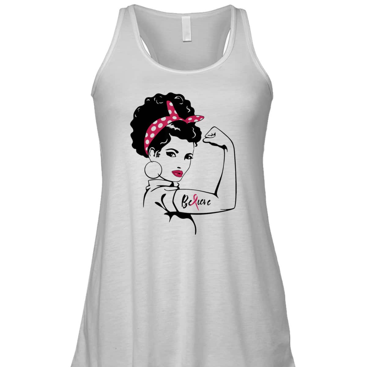 Rosie The Riveter - Breast Cancer Awareness T-Shirt Rosie The Riveter - Breast Cancer Awareness T-Shirt