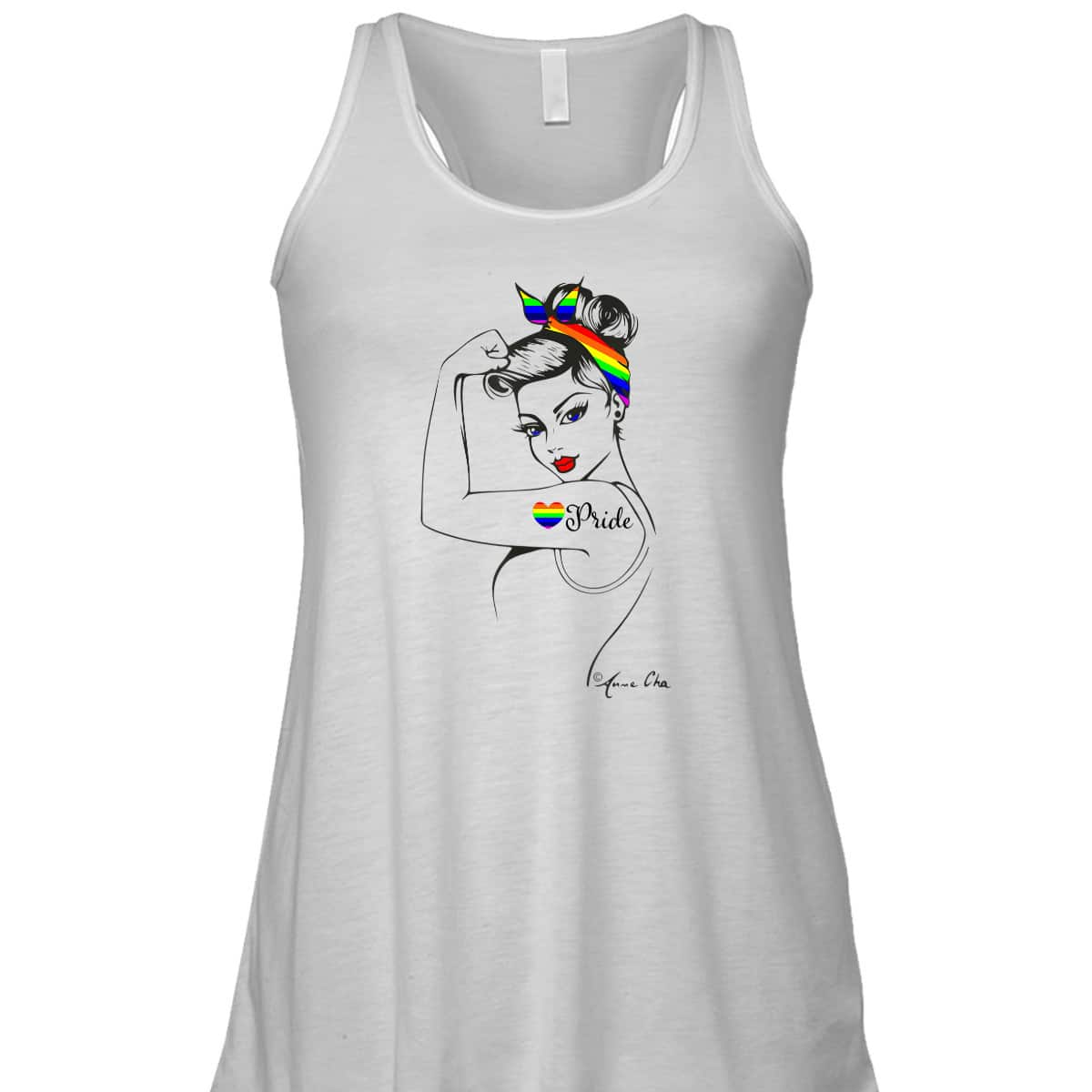 Pride LGBT Girl Power Pin Up Art Modern Rosie The Riveter T-Shirt Pride LGBT Girl Power Pin Up Art Modern Rosie The Riveter T-Shirt