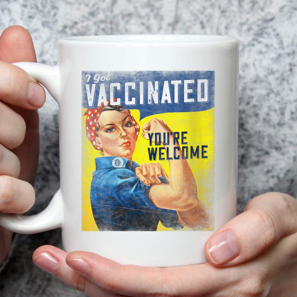 Womens Pro Vaccine, I Got Vaccinated, Rosie The Riveter Vaccinator T-Shirt