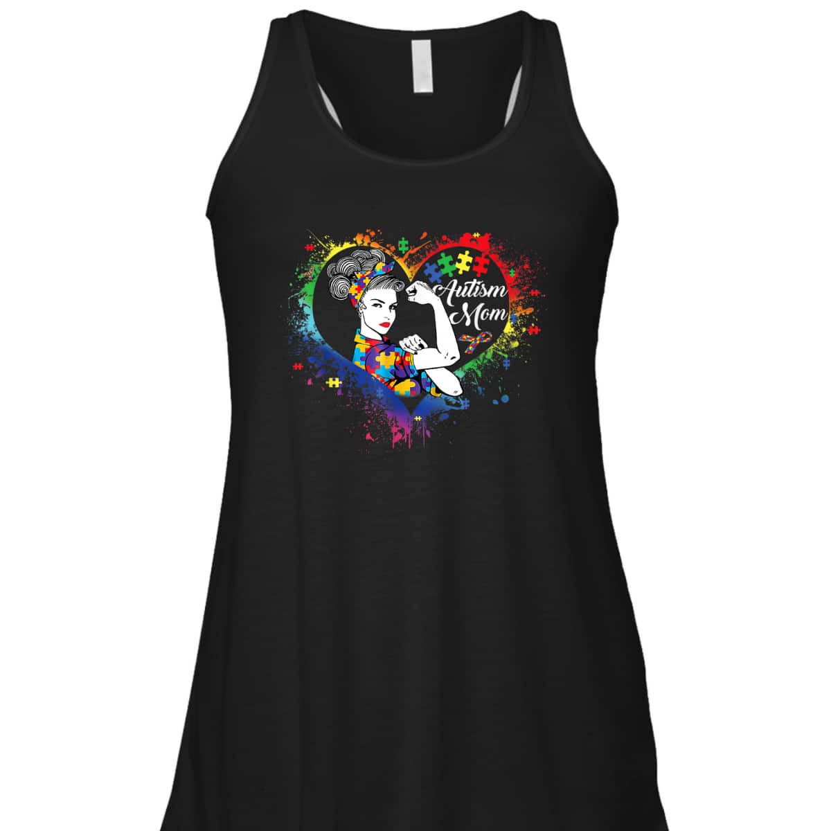 Autism Mom Rosie The Riveter Unbreakable T-Shirt Autism Mom Rosie The Riveter Unbreakable T-Shirt