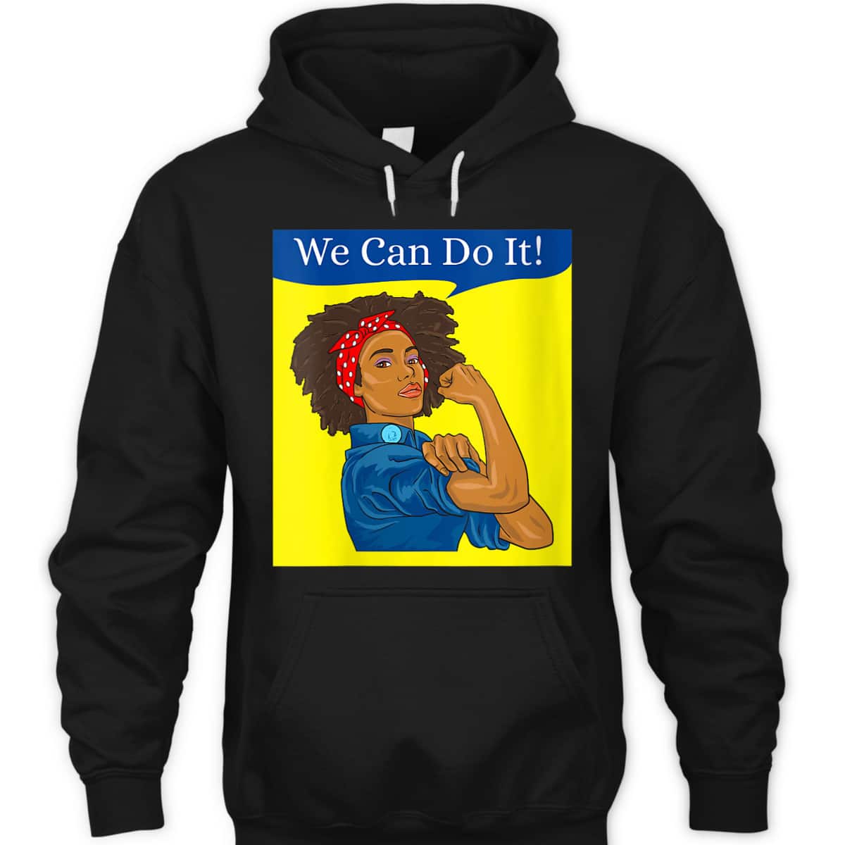 Womens Rosie The Riveter We Can Do It African American T-Shirt