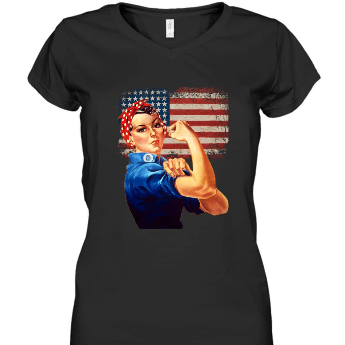 Rosie The Riveter American Flag Usa Rosie The Riveter T-Shirt Rosie The Riveter American Flag Usa Rosie The Riveter T-Shirt
