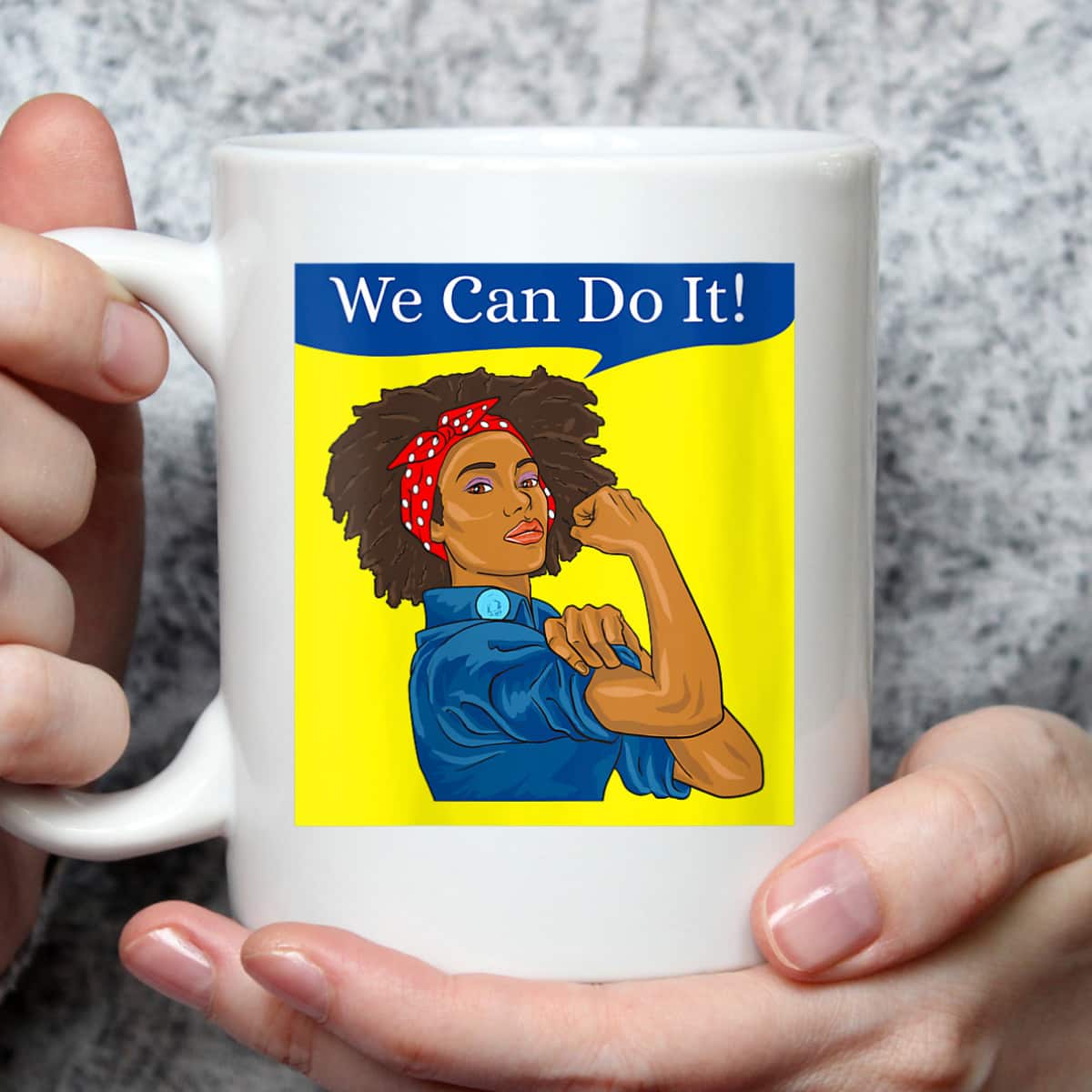Womens Rosie The Riveter We Can Do It African American T-Shirt Womens Rosie The Riveter We Can Do It African American T-Shirt