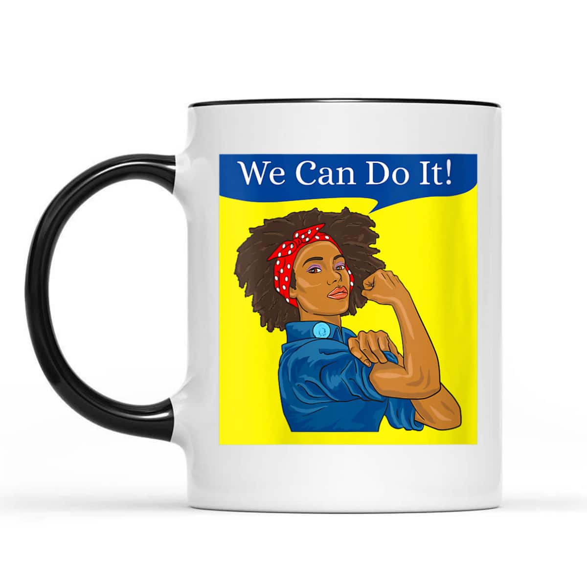 Womens Rosie The Riveter We Can Do It African American T-Shirt Womens Rosie The Riveter We Can Do It African American T-Shirt