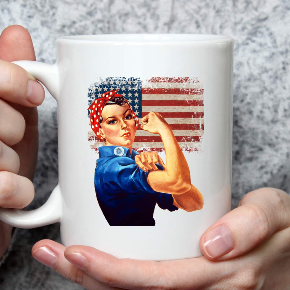 Rosie The Riveter American Flag Usa Rosie The Riveter T-Shirt Rosie The Riveter American Flag Usa Rosie The Riveter T-Shirt