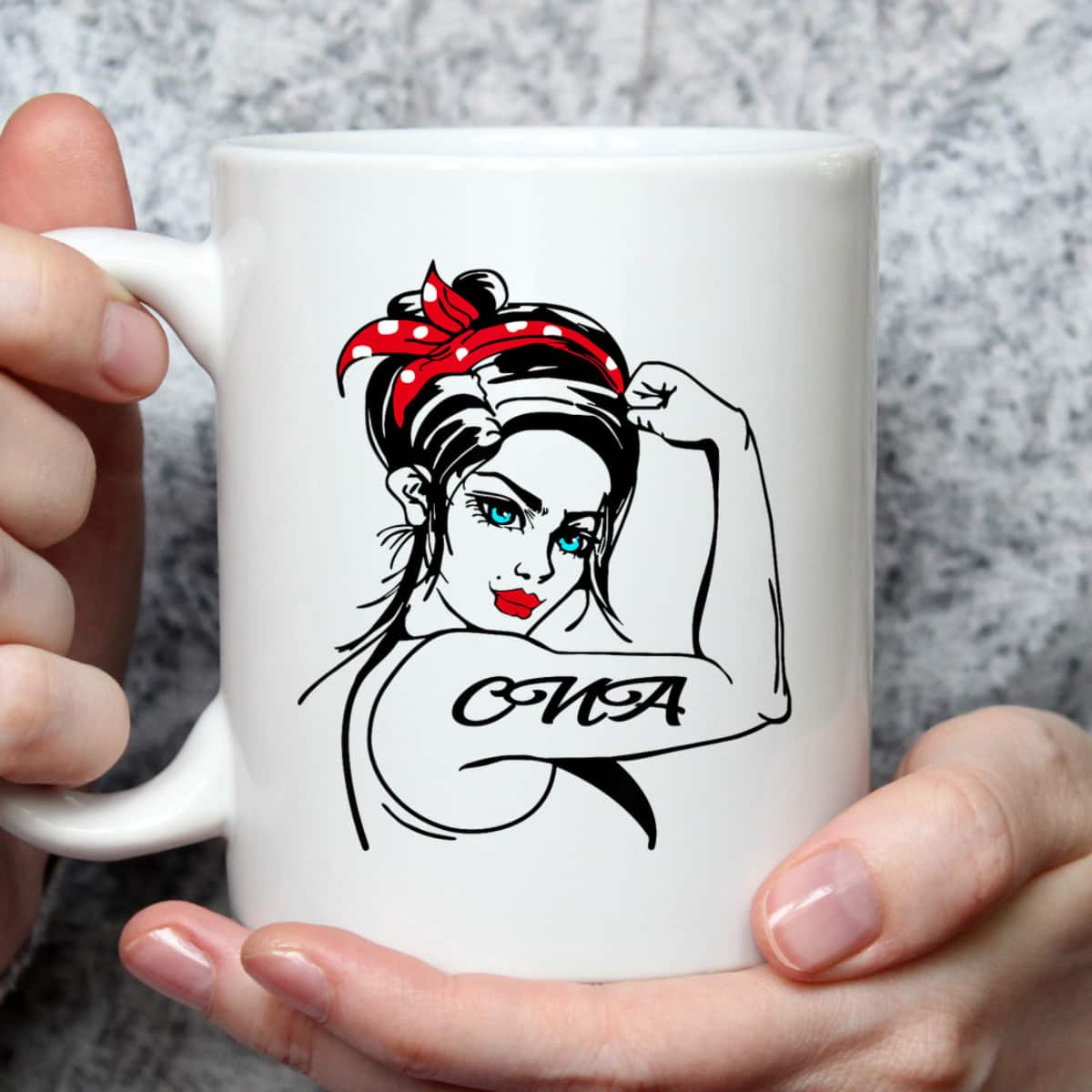 CNA Rosie The Riveter Pin Up T-Shirt CNA Rosie The Riveter Pin Up T-Shirt