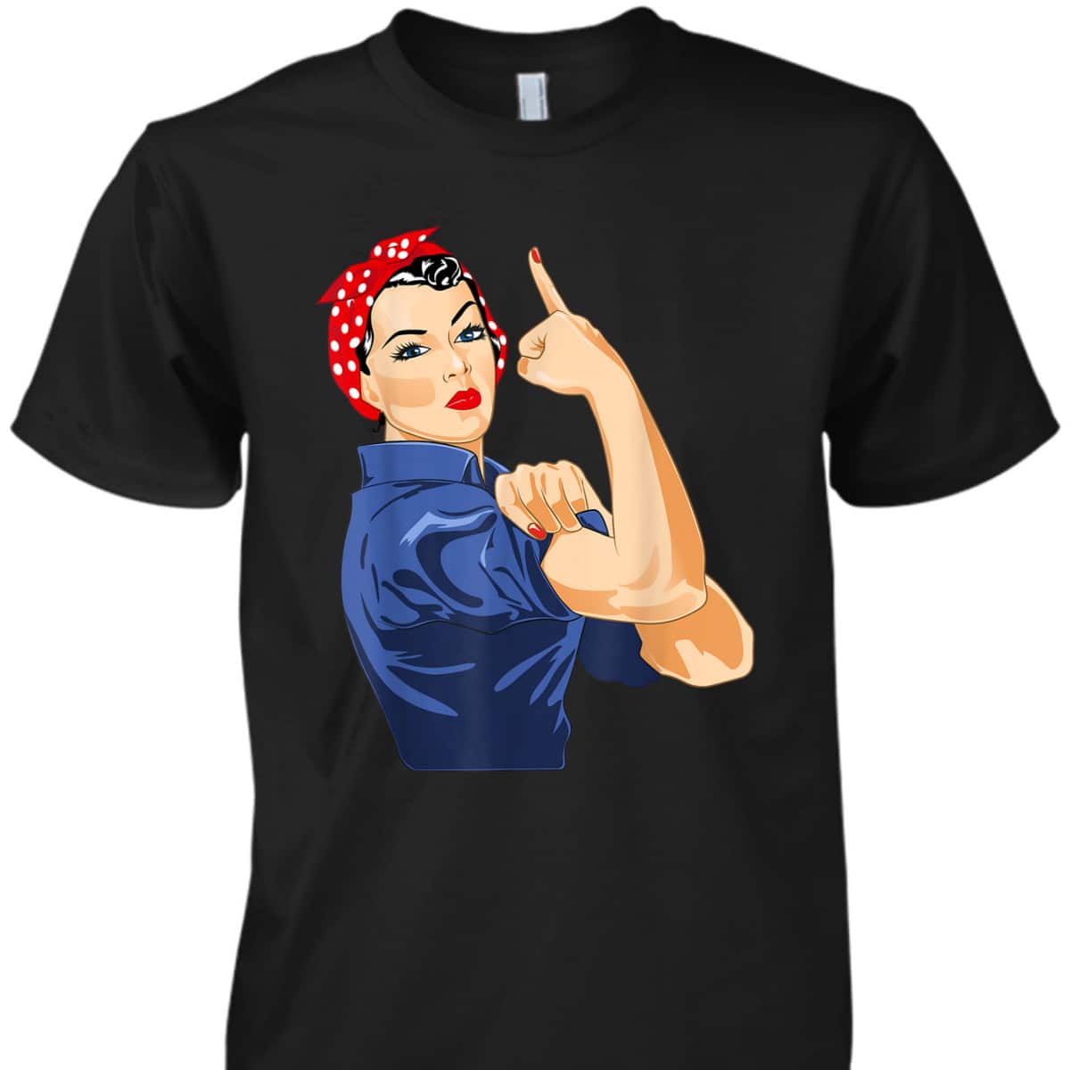 Rosie The Riveter T-Shirt Gives Middle Finger Rosie