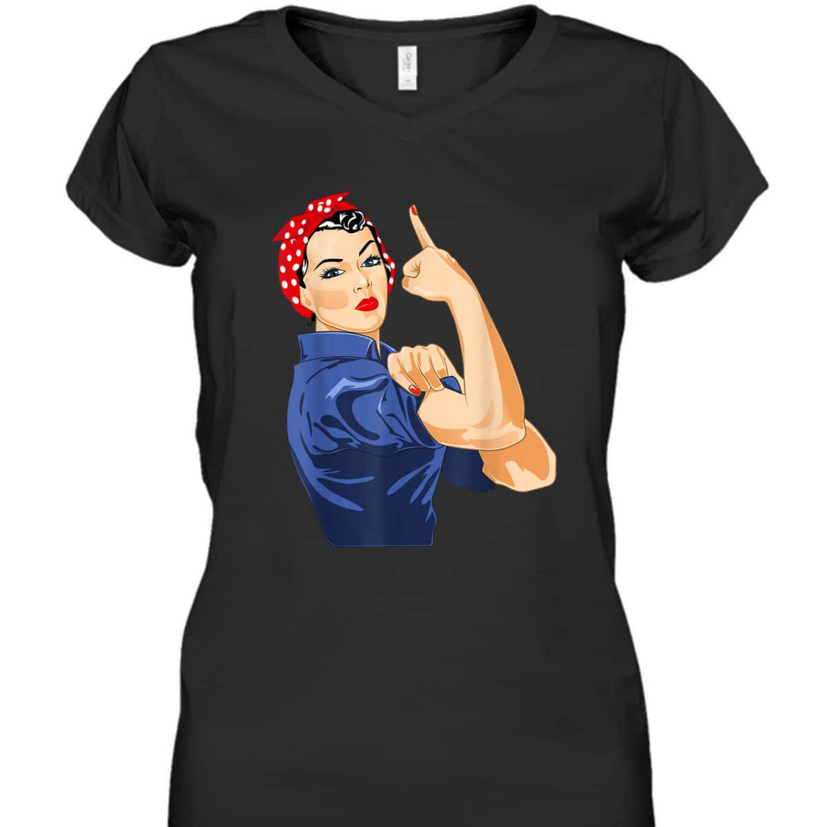 Rosie The Riveter T-Shirt Gives Middle Finger Rosie Rosie The Riveter T-Shirt Gives Middle Finger Rosie
