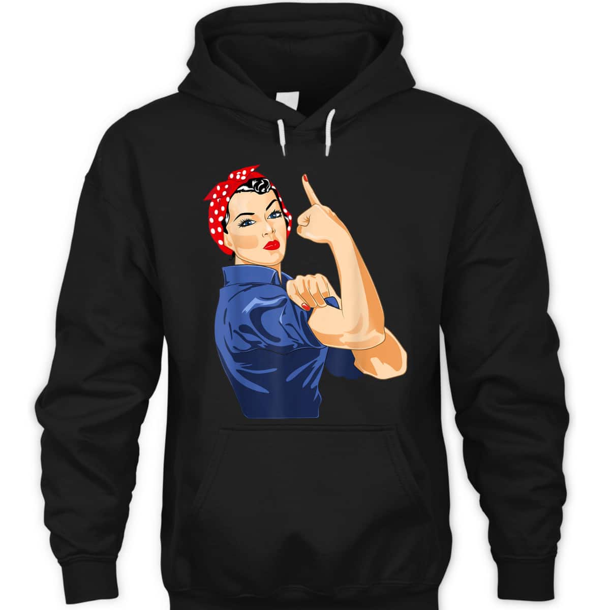 Rosie The Riveter T-Shirt Gives Middle Finger Rosie Rosie The Riveter T-Shirt Gives Middle Finger Rosie