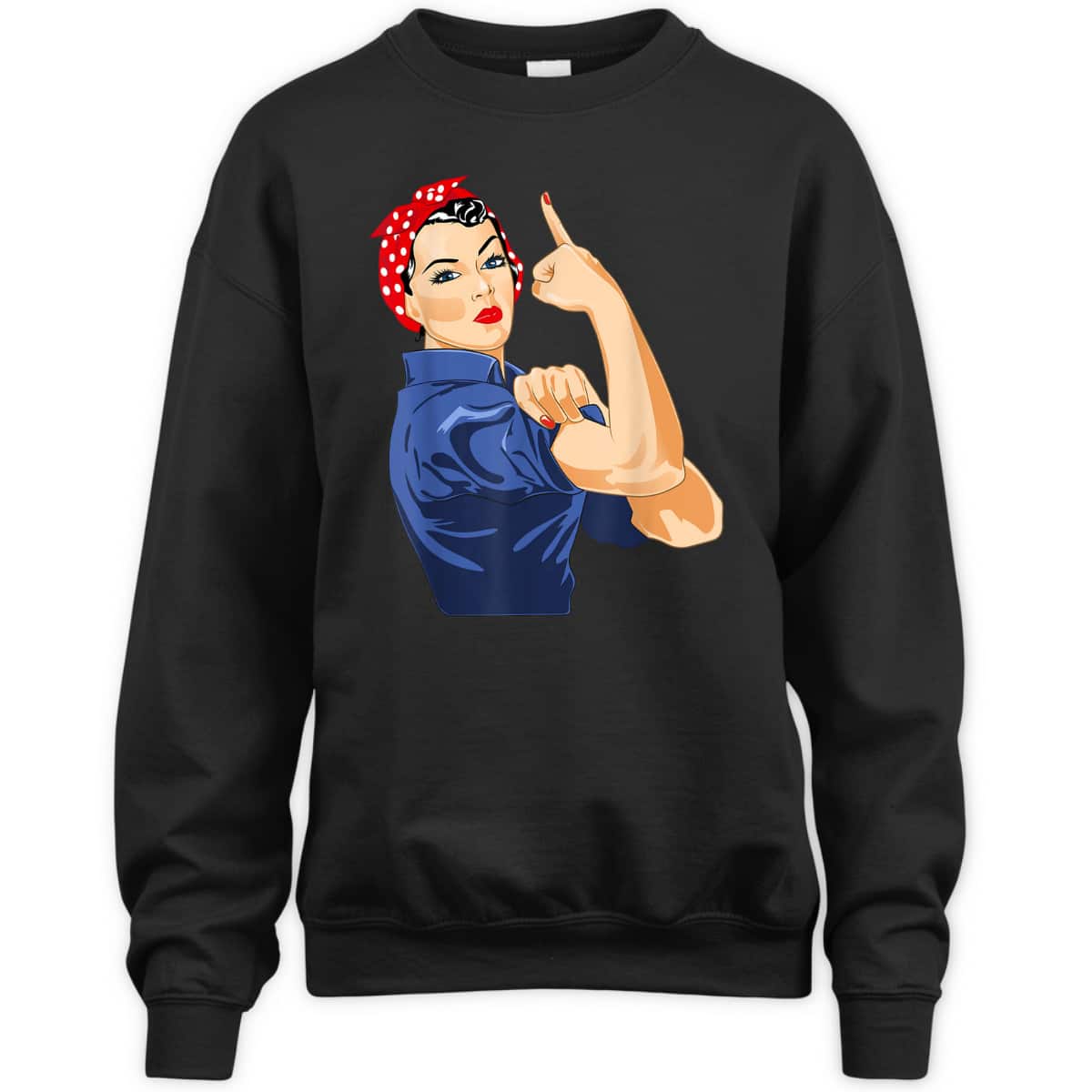 Rosie The Riveter T-Shirt Gives Middle Finger Rosie