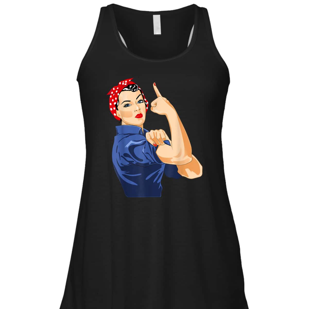 Rosie The Riveter T-Shirt Gives Middle Finger Rosie