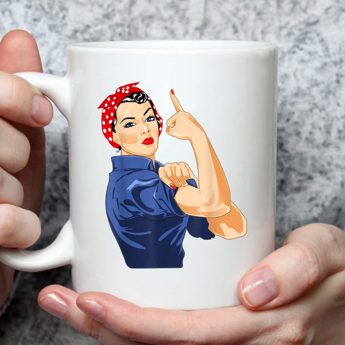 Rosie The Riveter T-Shirt Gives Middle Finger Rosie