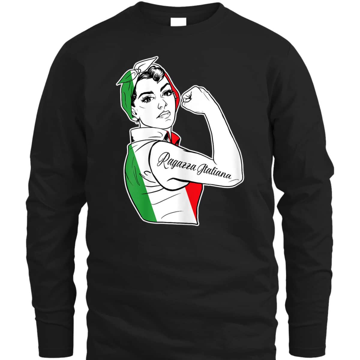 Womens Rosie The Riveter Feminist Italy Pride - Italian T-Shirt