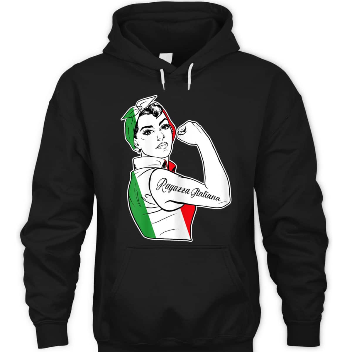 Womens Rosie The Riveter Feminist Italy Pride - Italian T-Shirt