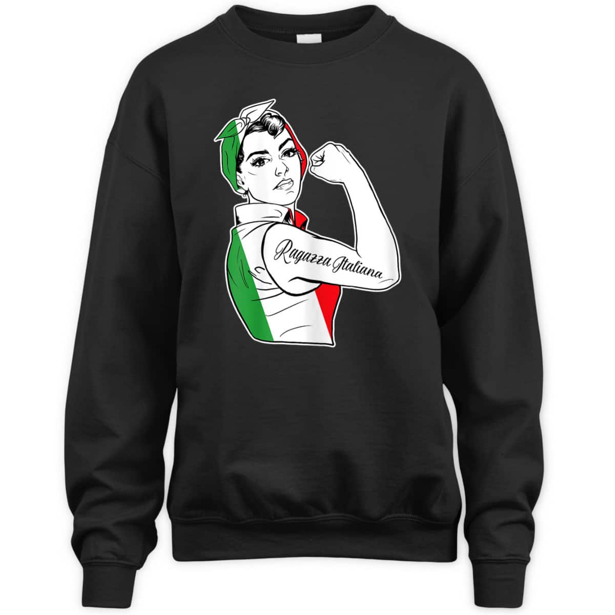 Womens Rosie The Riveter Feminist Italy Pride - Italian T-Shirt