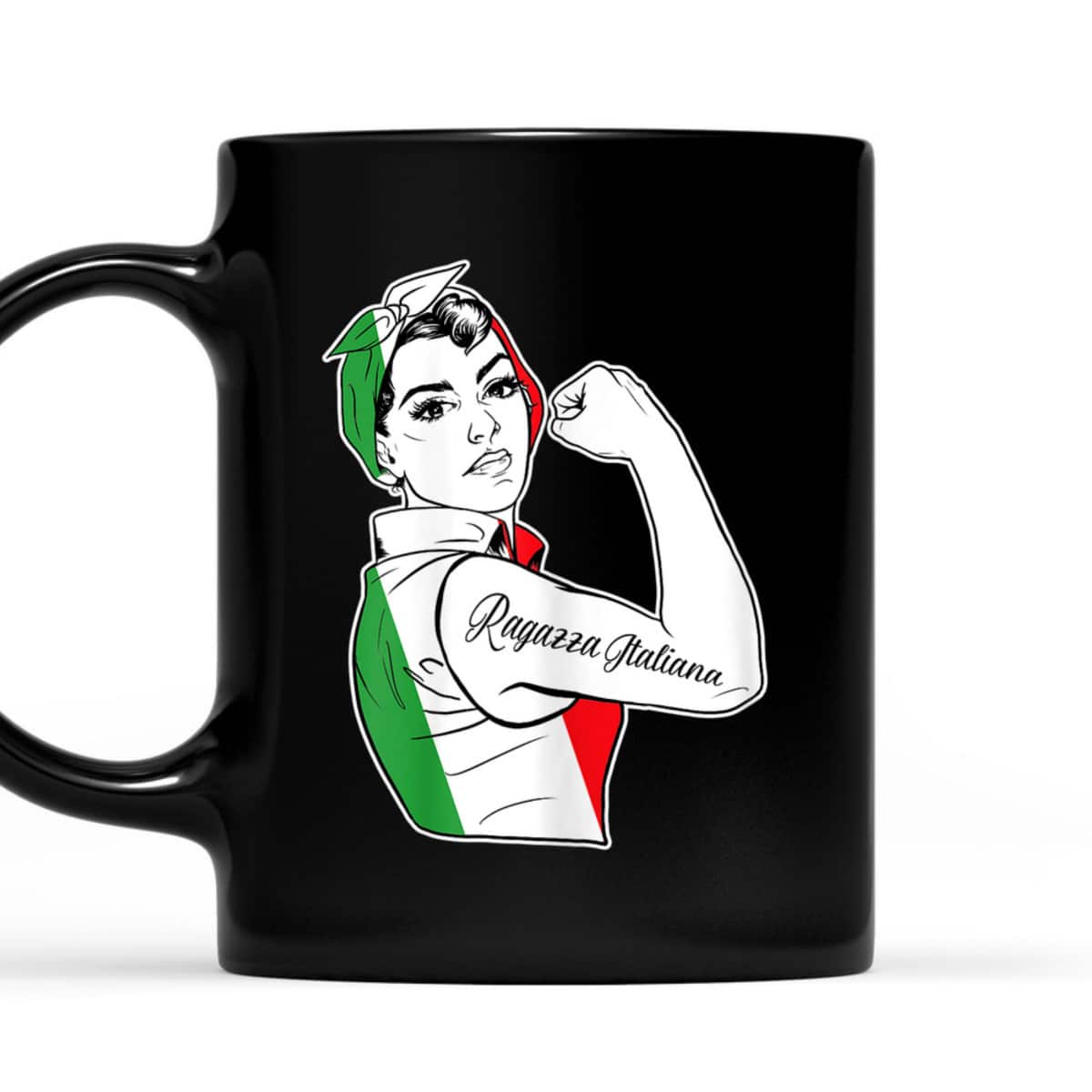 Womens Rosie The Riveter Feminist Italy Pride - Italian T-Shirt