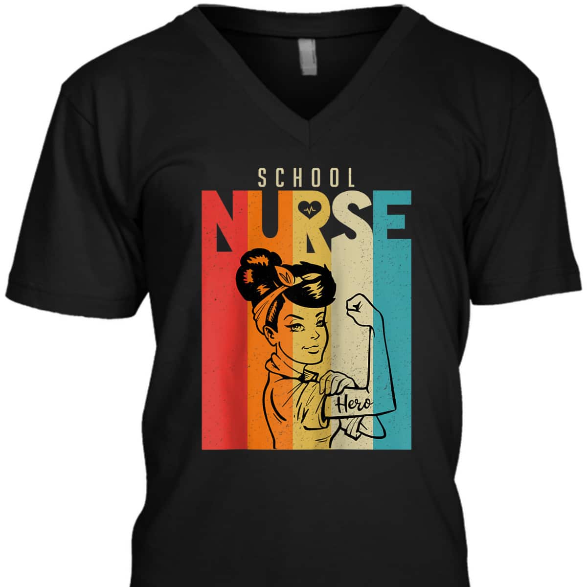 Vintage Rosie The Riveter School Nurse T-Shirt Vintage Rosie The Riveter School Nurse T-Shirt