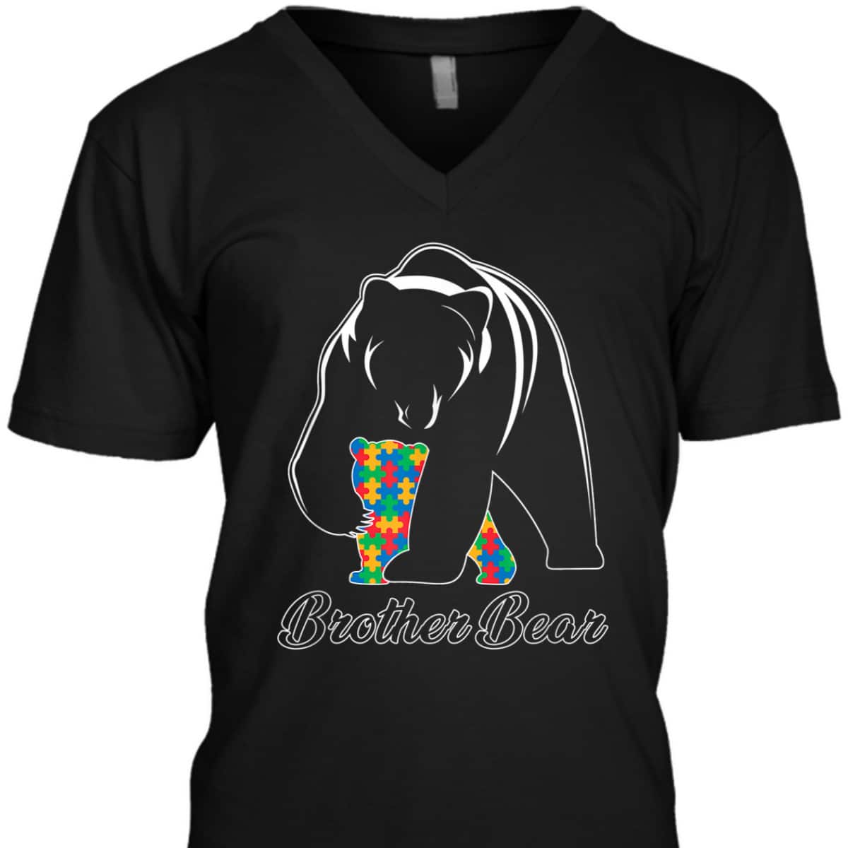 Brother Bear Autism Family Brother Autism Awareness T-Shirt