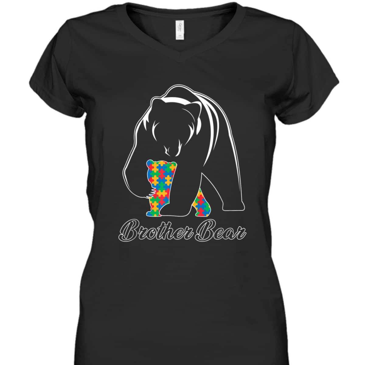 Brother Bear Autism Family Brother Autism Awareness T-Shirt Brother Bear Autism Family Brother Autism Awareness T-Shirt