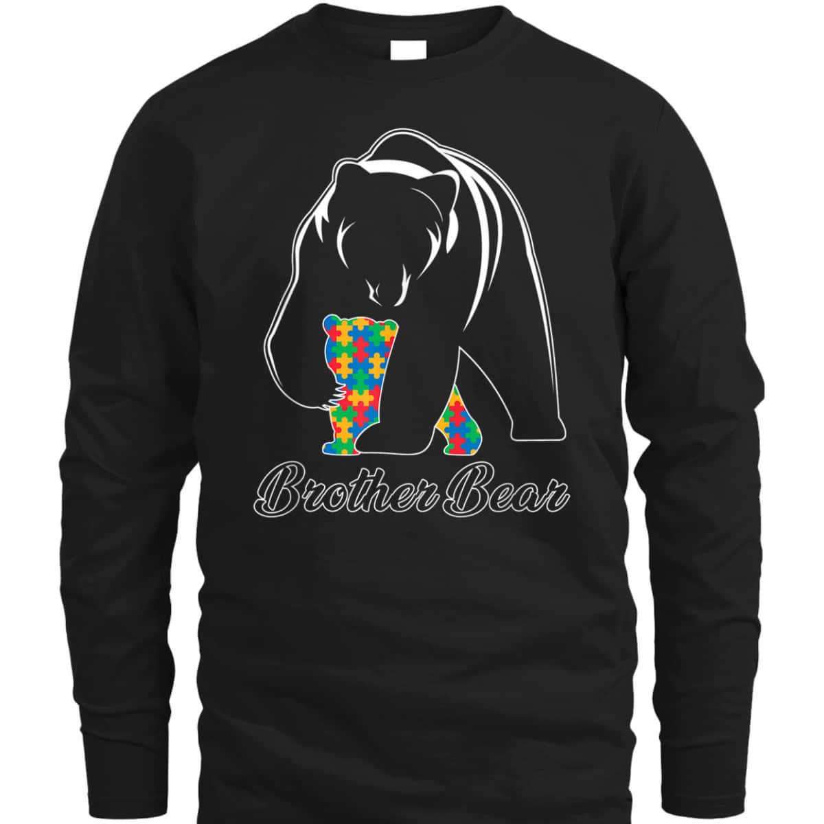 Brother Bear Autism Family Brother Autism Awareness T-Shirt Brother Bear Autism Family Brother Autism Awareness T-Shirt