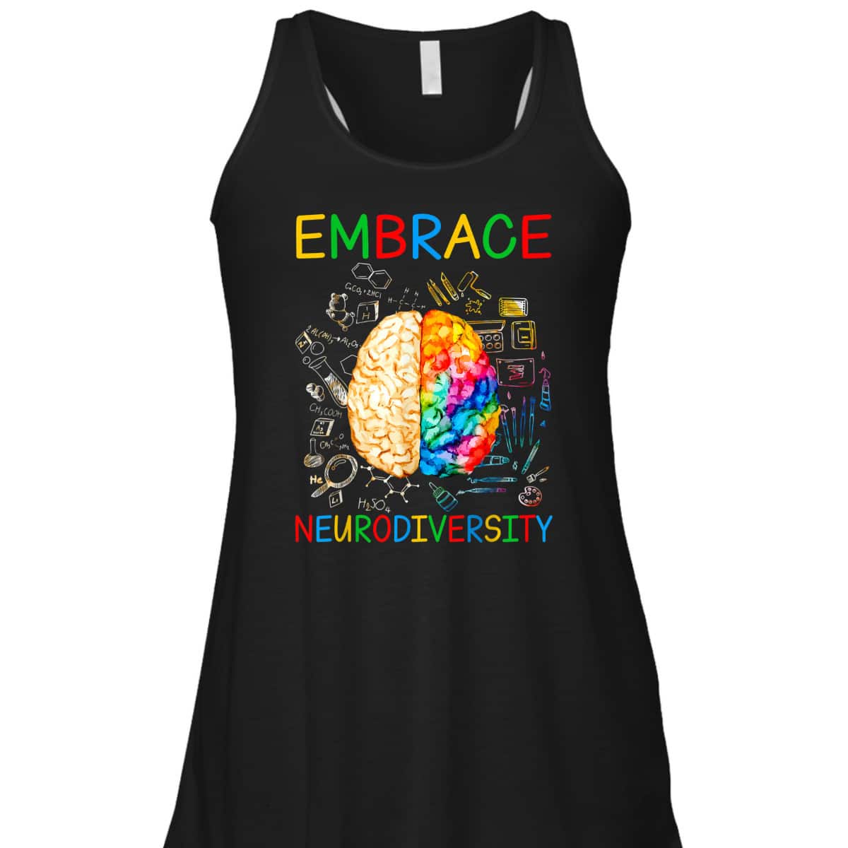 Neurodiversity Embrace ADHD Autism Awareness Month T-Shirt Neurodiversity Embrace ADHD Autism Awareness Month T-Shirt