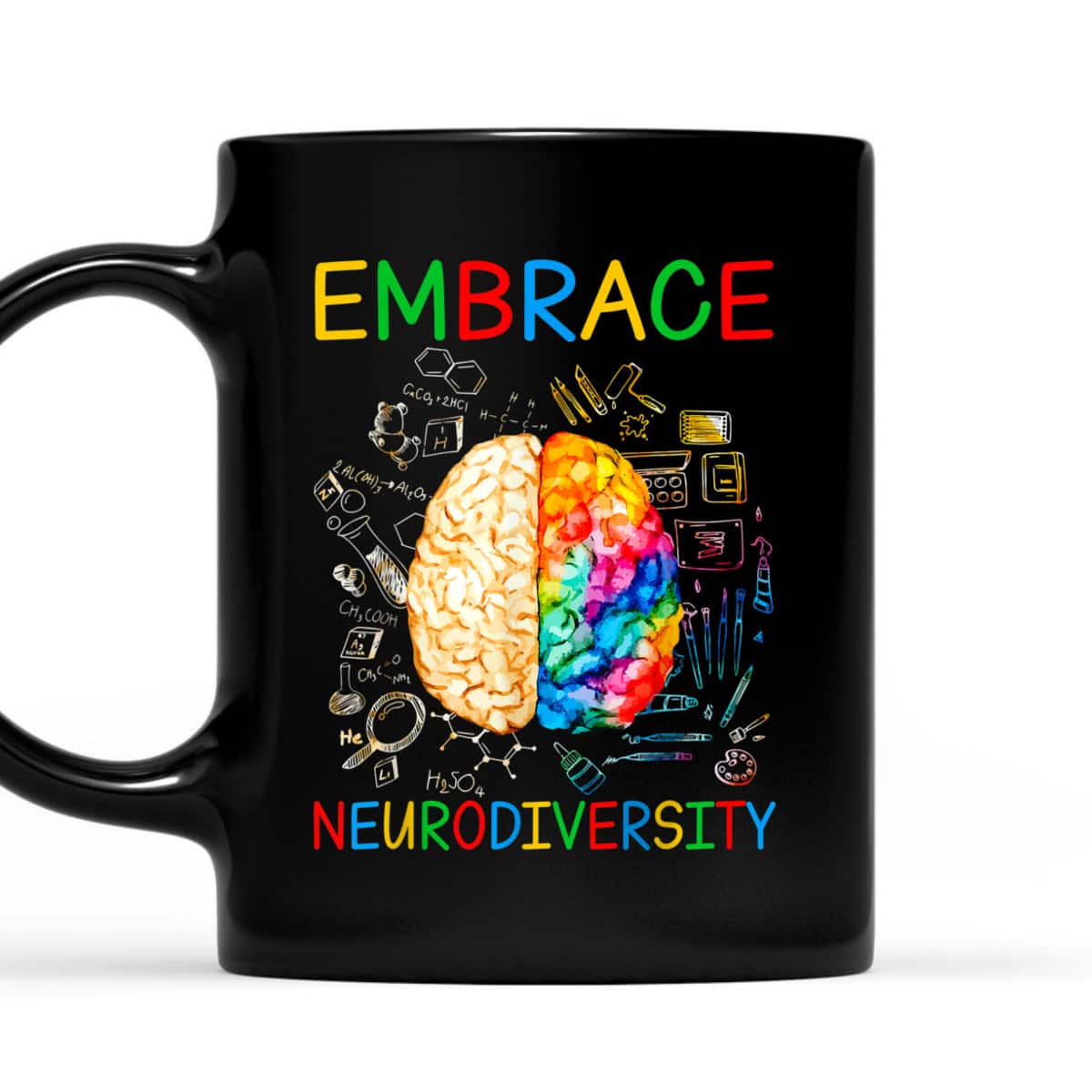 Neurodiversity Embrace ADHD Autism Awareness Month T-Shirt