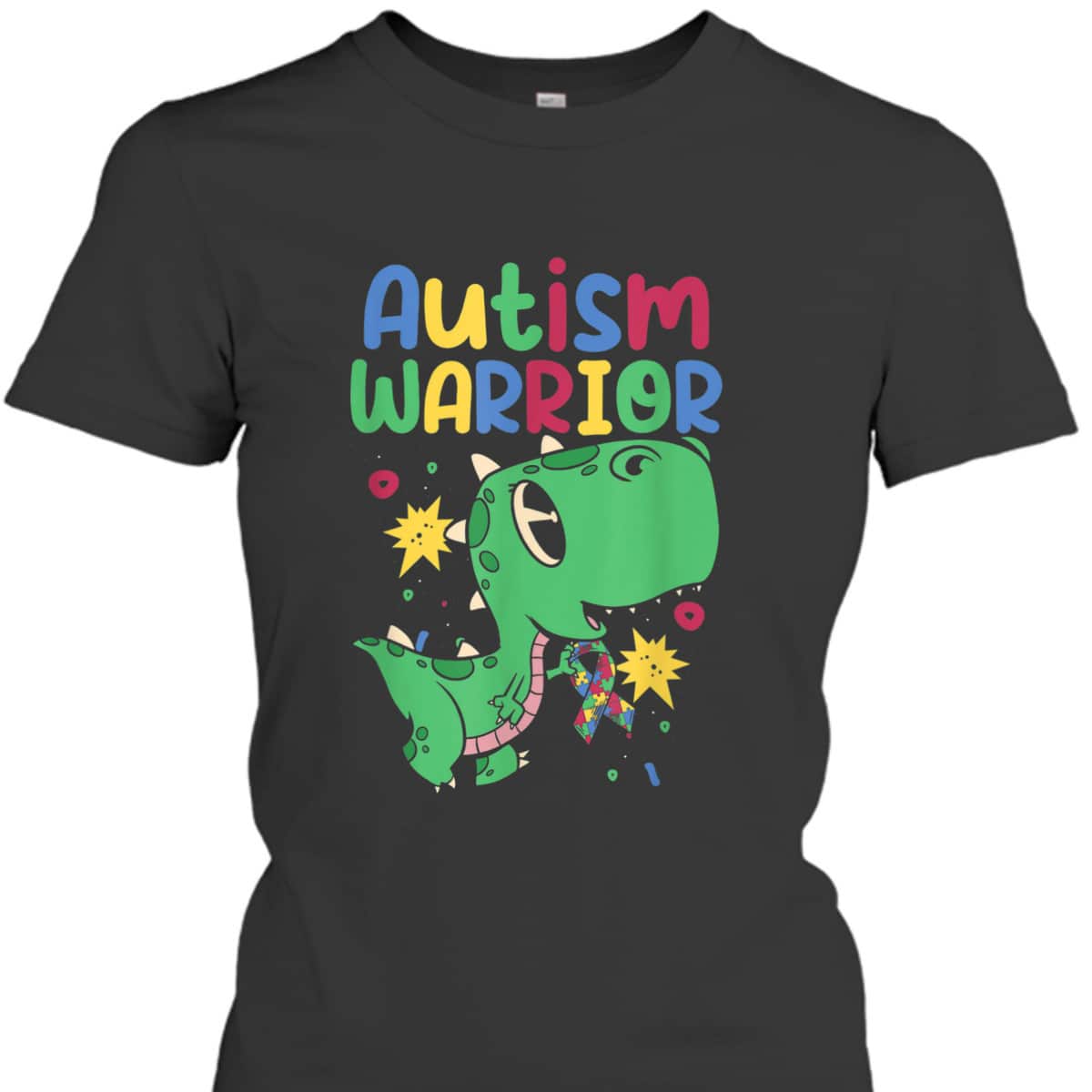 Autism Warrior - Autistic Dinosaur Support Autism Awareness T-Shirt Autism Warrior - Autistic Dinosaur Support Autism Awareness T-Shirt