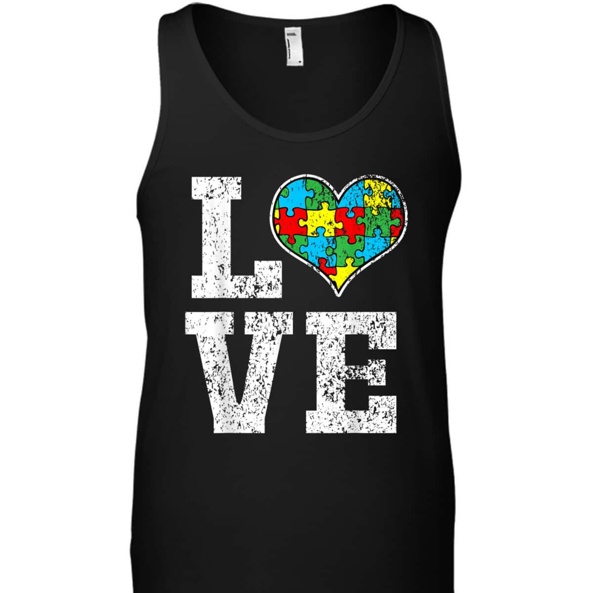 Autism Awareness For Kids Mom Dad Love Heart T-Shirt