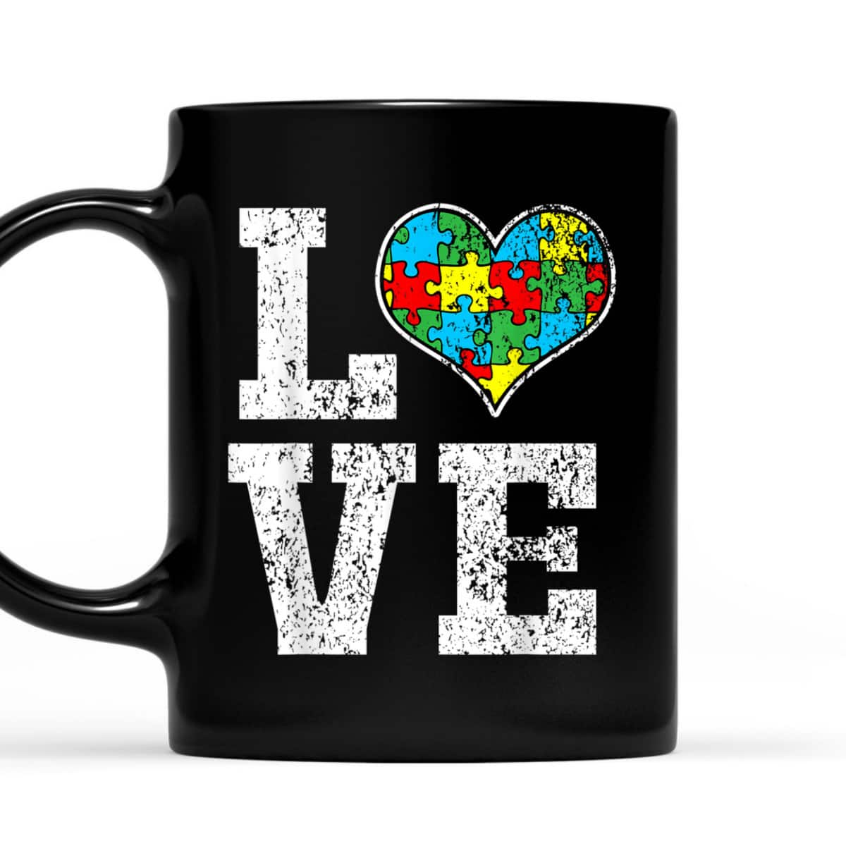 Autism Awareness For Kids Mom Dad Love Heart T-Shirt