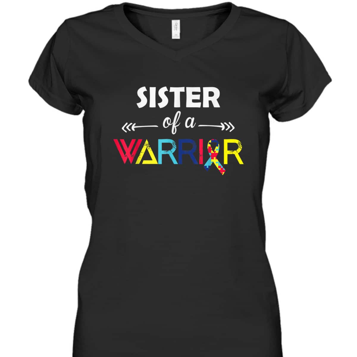 Sister Of A Warrior Autism Awareness Gifts Autism Awareness T-Shirt Sister Of A Warrior Autism Awareness Gifts Autism Awareness T-Shirt
