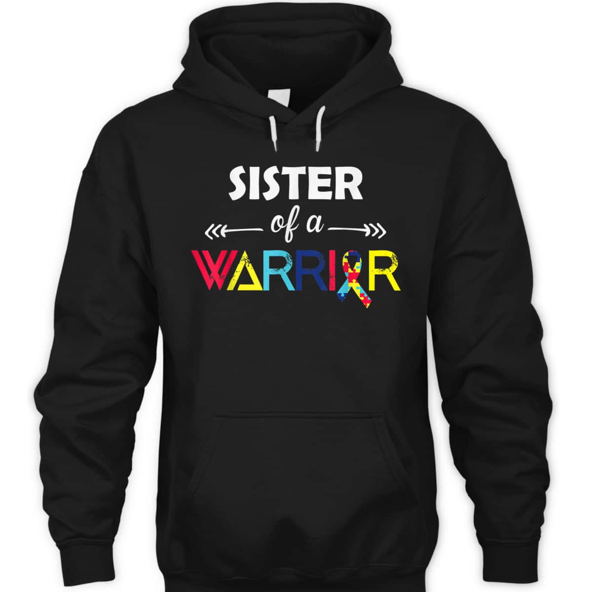 Sister Of A Warrior Autism Awareness Gifts Autism Awareness T-Shirt