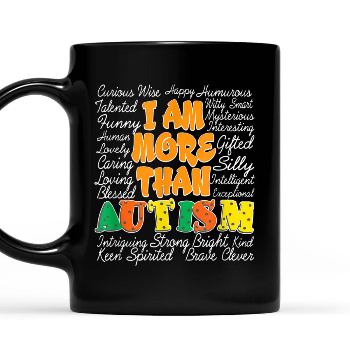 Word Cloud Puzzle Piece Inspirational Autism Awareness Gift T-Shirt