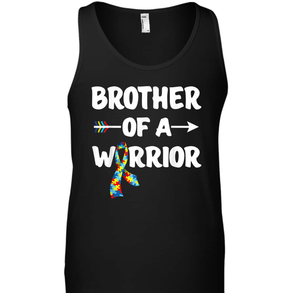 Brother Autism Warrior Men Warrior Gift T-Shirt