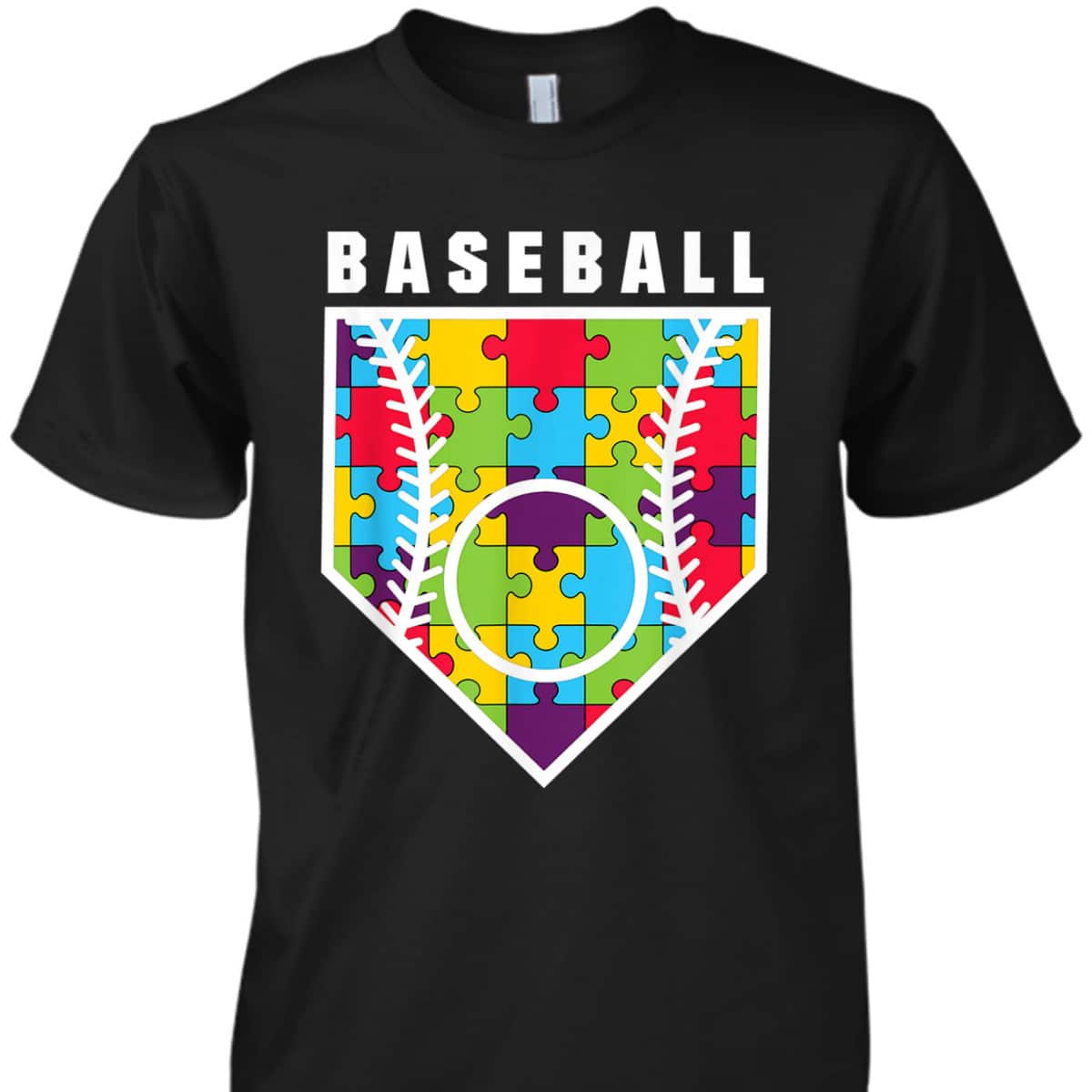 Autism Awareness Baseball T-Shirt Autism Awareness Baseball T-Shirt