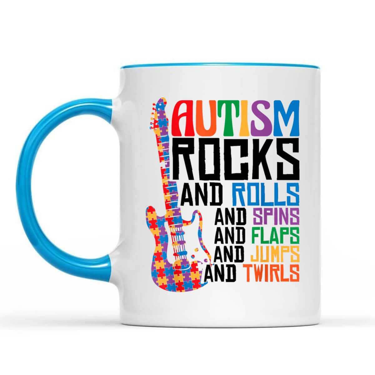 Autism Awareness Guitar T-Shirt