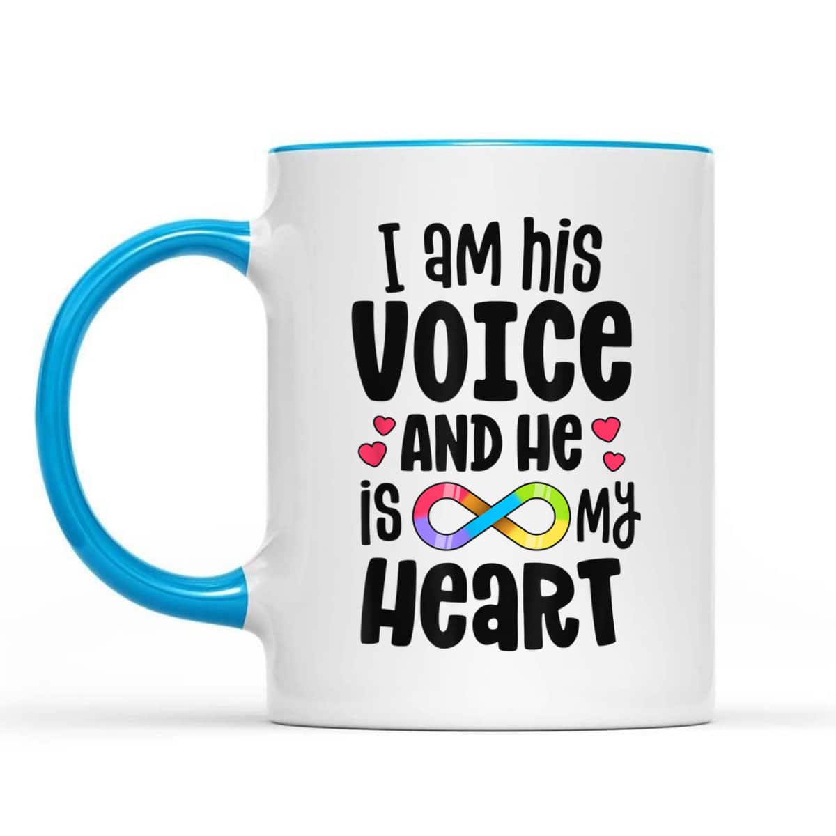 Nonverbal Autism Autistic Mom Acceptance I Am His Voice T-Shirt