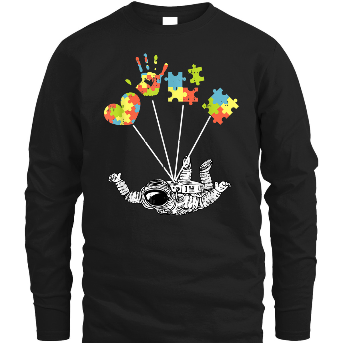 Astronaut Autism Puzzle Awareness Gifts For Autistic T-Shirt Astronaut Autism Puzzle Awareness Gifts For Autistic T-Shirt