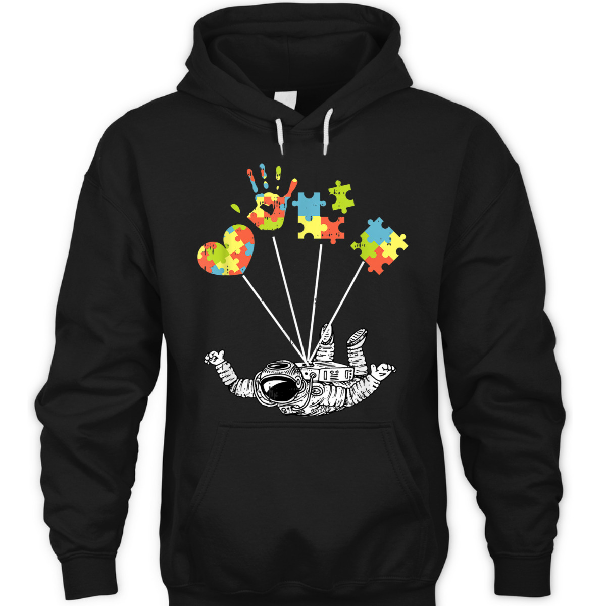 Astronaut Autism Puzzle Awareness Gifts For Autistic T-Shirt