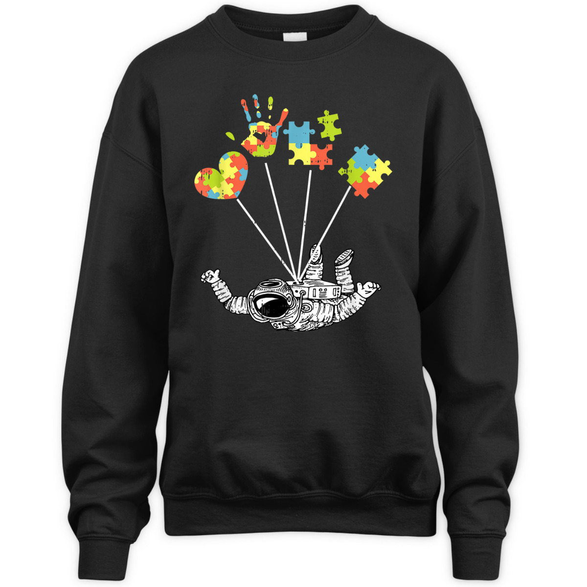 Astronaut Autism Puzzle Awareness Gifts For Autistic T-Shirt