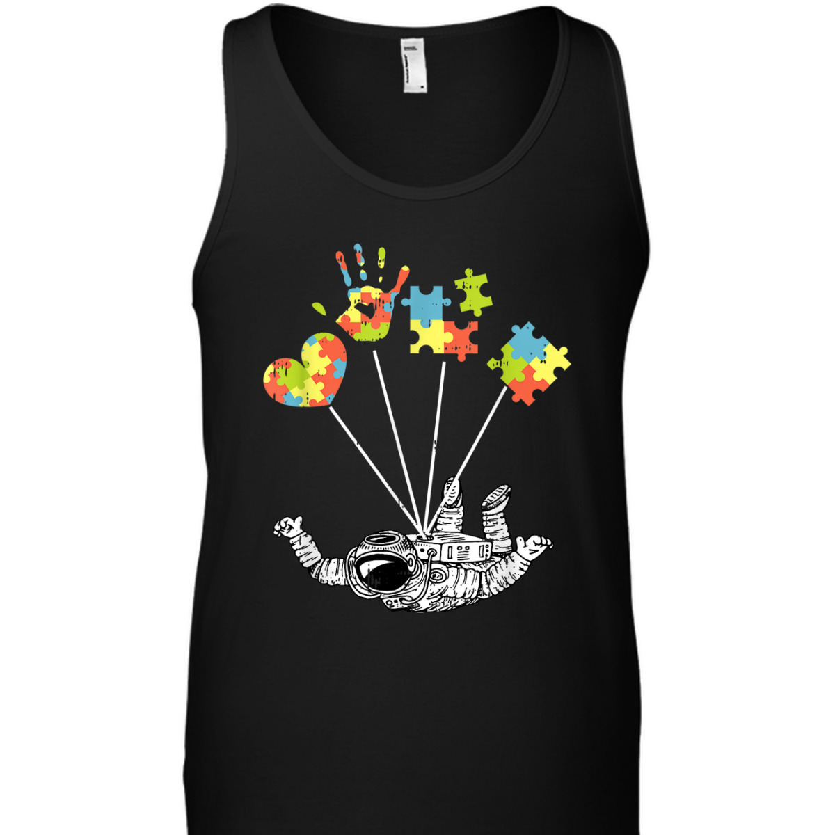 Astronaut Autism Puzzle Awareness Gifts For Autistic T-Shirt Astronaut Autism Puzzle Awareness Gifts For Autistic T-Shirt